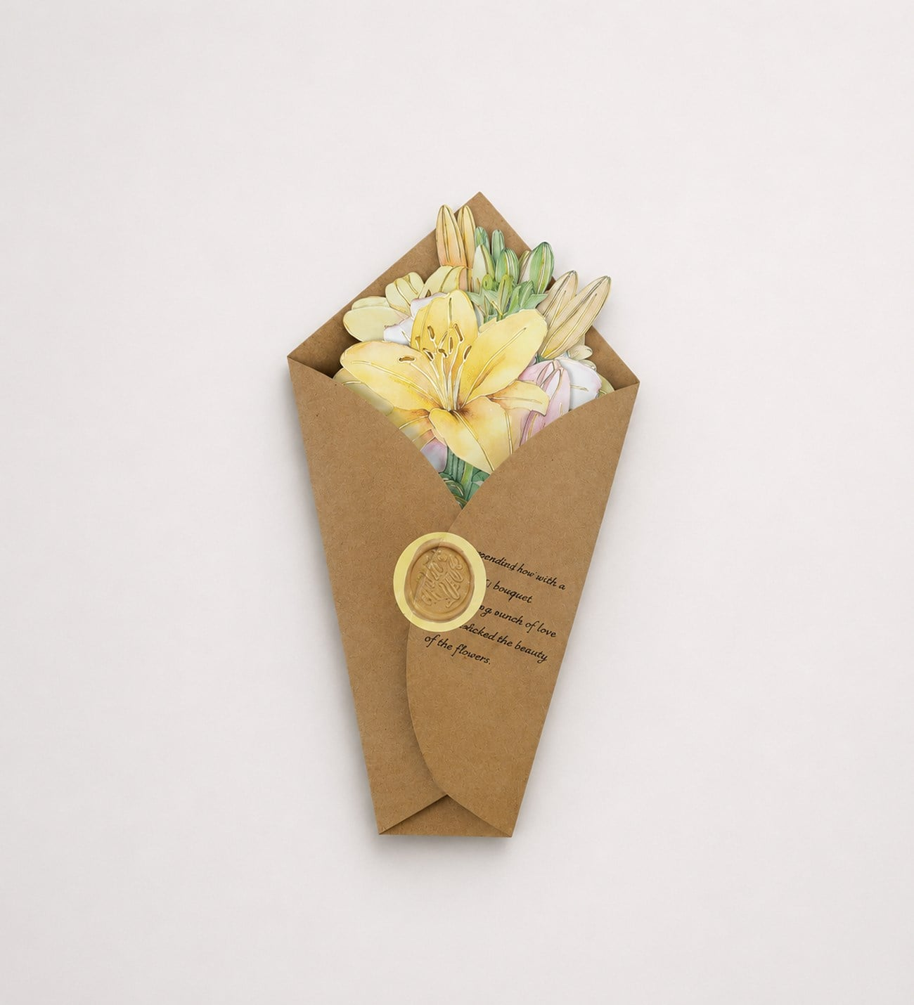 Çiçek Buketi Scrapbook Kağıdı 8 Adet