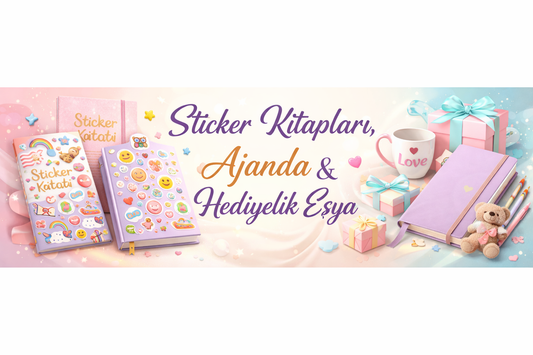 Sticker Kitapları, Ajandalar ve Hediyelik Eşyalar ile Kendine Renkli Bir Dünya Yarat!