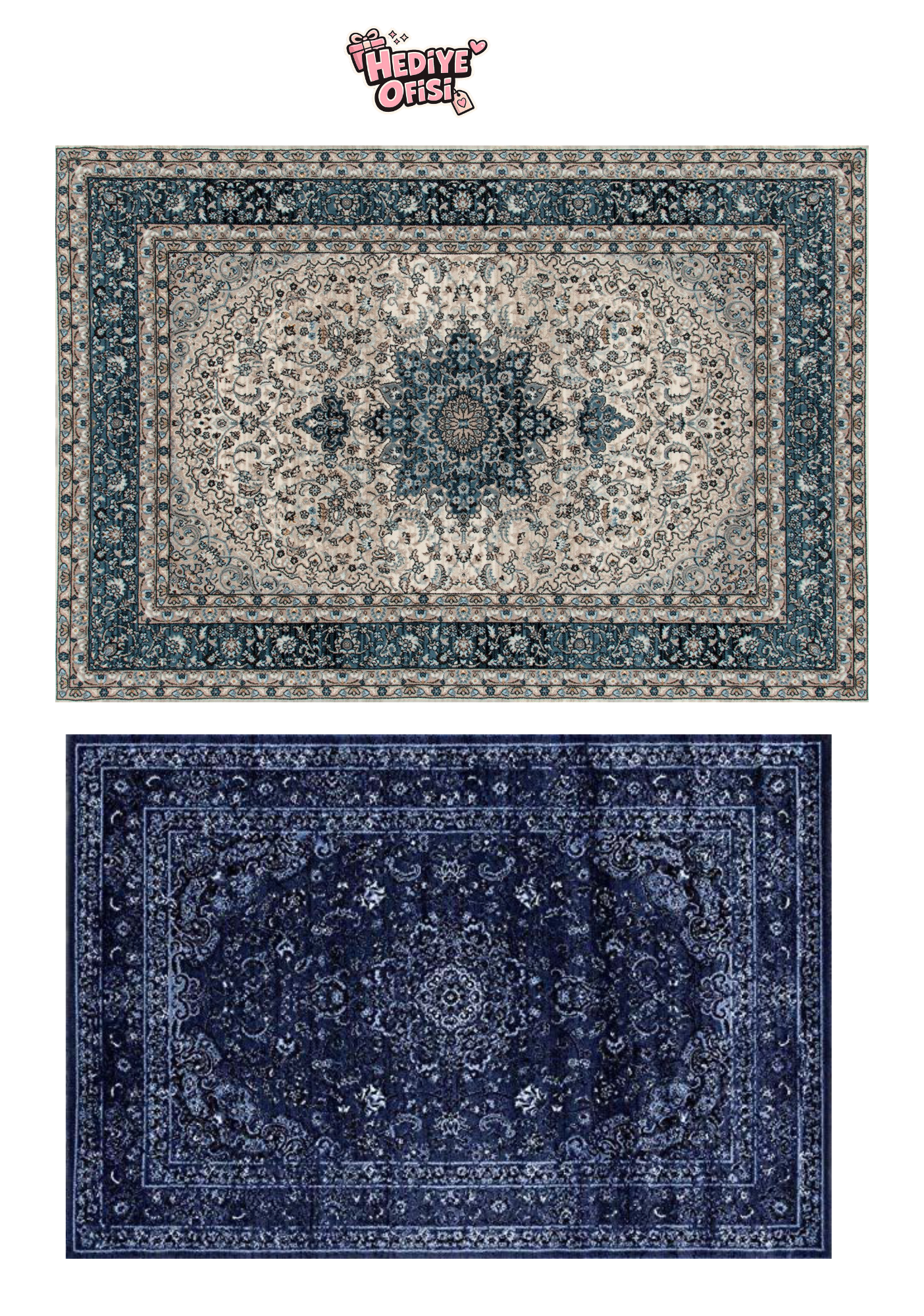 20’li Otantik Halı Desenli Yapışkanlı Scrapbook Kağıdı Seti 15x15 cm Vintage Dekoratif Kağıt