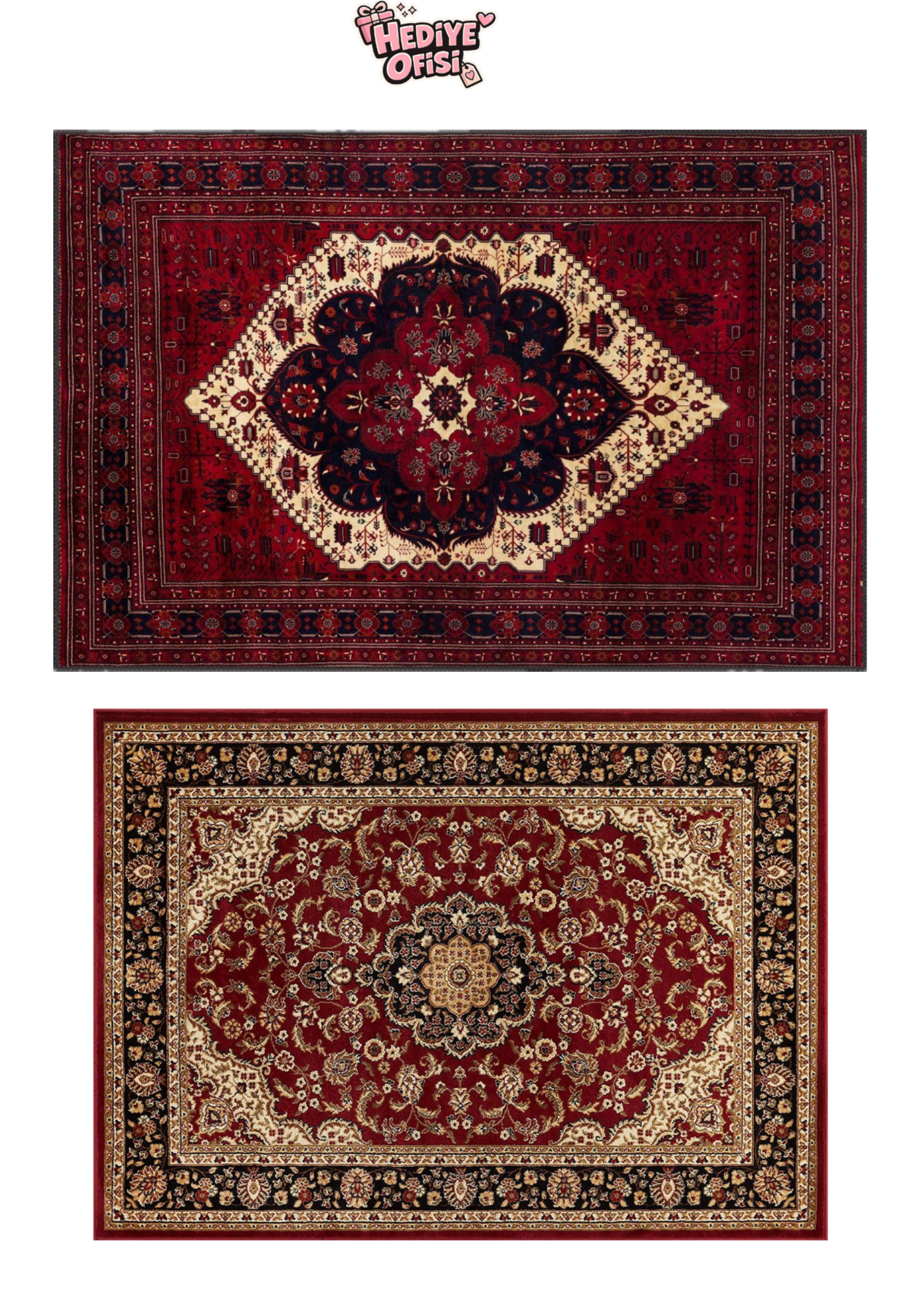 20’li Otantik Halı Desenli Yapışkanlı Scrapbook Kağıdı Seti 15x15 cm Vintage Dekoratif Kağıt