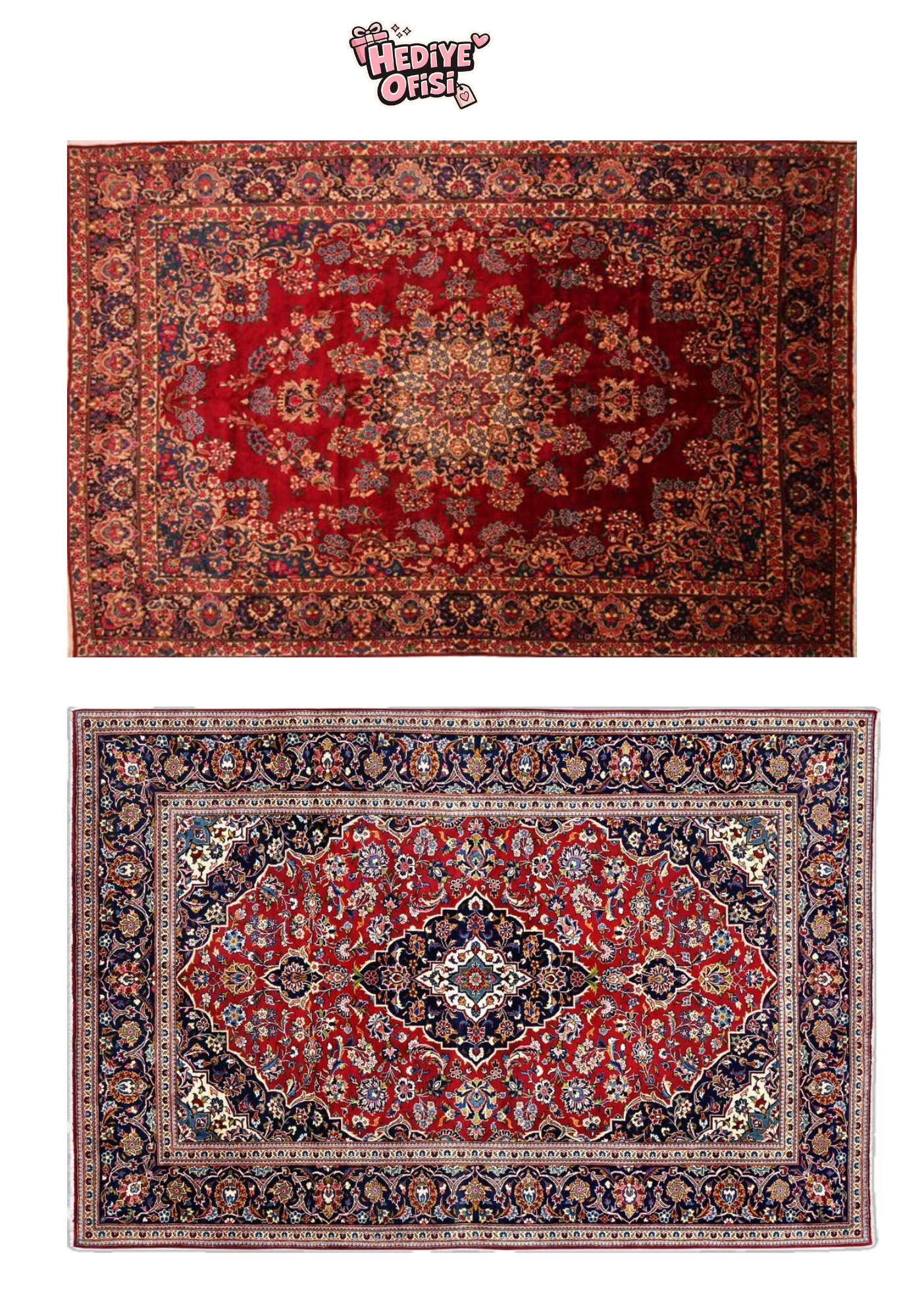 20’li Otantik Halı Desenli Yapışkanlı Scrapbook Kağıdı Seti 15x15 cm Vintage Dekoratif Kağıt