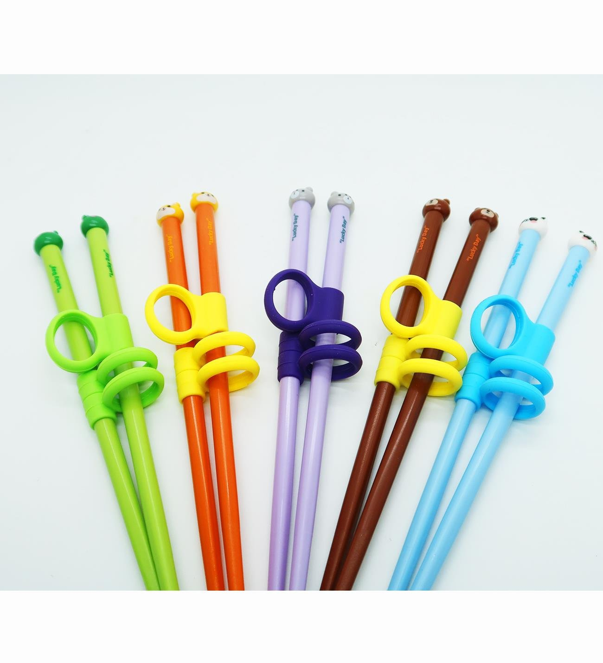 Parmak destekli eğitici çocuk yemek çubuğu chopstick renk seçenekleri Hediye Ofisi