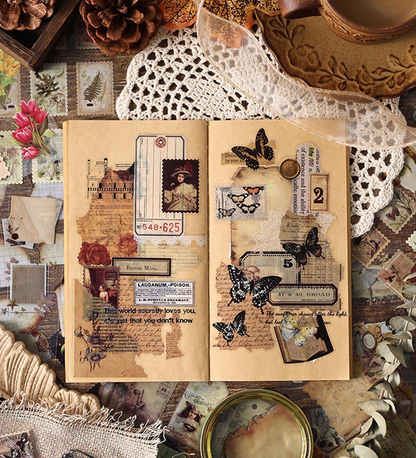 Vintage 20 Sayfa Sticker Book