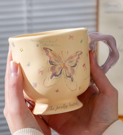 ButterFly Kelebek Tasarımlı Seramik Kupa