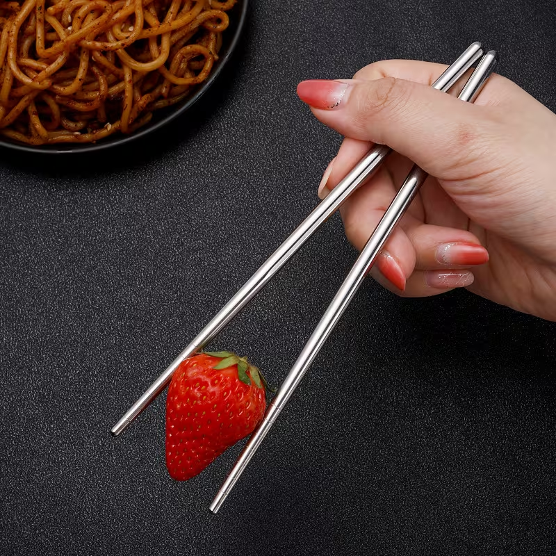 Kore Metal Paslanmaz Orijinal Kore Yemek Çubuğu Chopstick