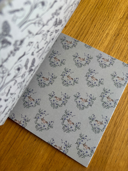Scrapbook Desen Defteri 6x6 İnç - 40 Sayfa Vintage Journaling Defteri