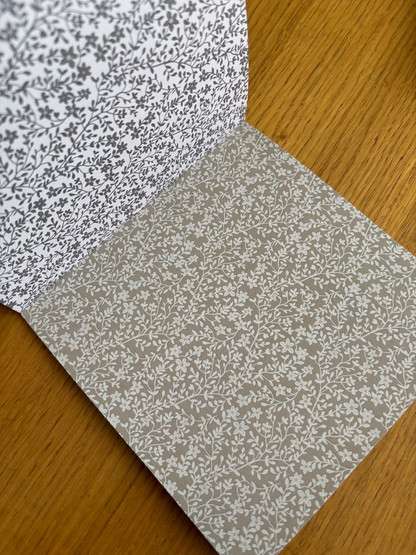 Scrapbook Desen Defteri 6x6 İnç - 40 Sayfa Vintage Journaling Defteri