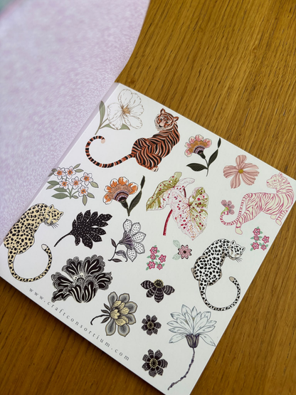 Scrapbook Desen Defteri 6x6 İnç - 40 Sayfa Vintage Journaling Defteri
