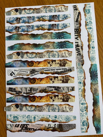 Şeffaf Vintage Scrapbook Sticker 30 Adet PET Dekoratif Journaling Kolaj Sticker Seti