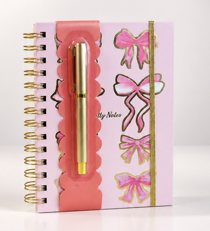 Kurdele Figürlü 160 Yaprak Çizgili + 1Sayfa Sticker Defter Tükenmez Kalem Set